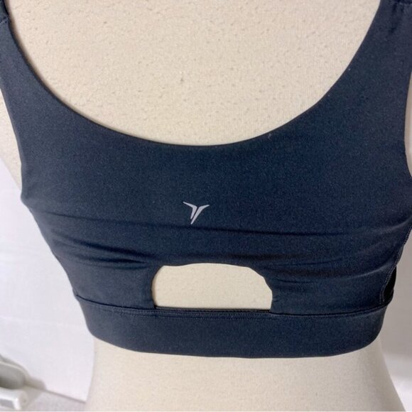 5/$25 Old Navy Active Black Front Zip Closure Sports Bra 34C - Picture 11 of 15